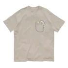 INOSTUDIOのポケットトカゲ オーガニックコットンTシャツ