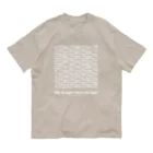 音楽酒場 ブギのモノグラム白プリ Organic Cotton T-Shirt