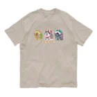 　やのやのいぬはりこトリオ Organic Cotton T-Shirt