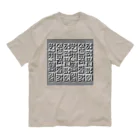 LalaHangeulのハングルレリーフ（文字大） オーガニックコットンTシャツ