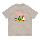 Lily bird（リリーバード）の鶏冠ブラザーズ 器入り オーガニックコットンTシャツ