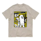 mamezoのPANDA OSSAN オーガニックコットンTシャツ