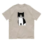 aiueoneko358のハチワレちゃん オーガニックコットンTシャツ