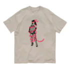 手づくりはんこ史緒の赤いリボン Organic Cotton T-Shirt