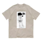 cotton roomの手描きラフ 無気力でゆるいTシャツ オーガニックコットンTシャツ