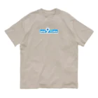 古見きゅう/ and 9 films オンラインショップ のアンドナインロゴ（BLUE）Tシャツ Organic Cotton T-Shirt