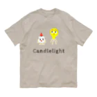 須田ふくろうのキャンドルくんとライトくん Organic Cotton T-Shirt