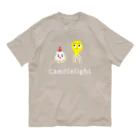 須田ふくろうのキャンドルくんとライトくん オーガニックコットンTシャツ