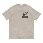 NICE ONEのMorse code オーガニックコットンTシャツ