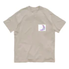 ASADAO店🐢🌴🌺✨の三日月🌙 オーガニックコットンTシャツ