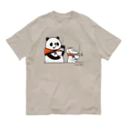 キッチュの中国茶タイム　パンダのおはなし オーガニックコットンTシャツ