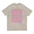 NO POLICY, NO LIFE.の消費税は廃止！【文字PINK】 Organic Cotton T-Shirt