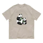 chippokeのパンダの親子 Organic Cotton T-Shirt