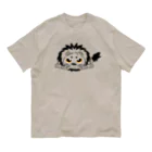 BeArtSuzumaruのぺたんこライオン オーガニックコットンTシャツ