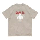 イラスト MONYAAT のにんにく　GARLIC*C オーガニックコットンTシャツ