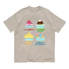 Lily bird（リリーバード）のかき氷4種類 Organic Cotton T-Shirt