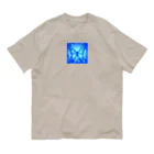 okanoxnekoの青い蝶 Organic Cotton T-Shirt