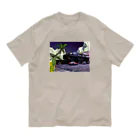 ﾄﾙｺﾞﾚの夏に向かって走るタクシー　コラージュ Organic Cotton T-Shirt