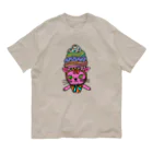 CREAMY YODAのソフトクリームピンクネコ Organic Cotton T-Shirt