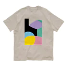 ゴロ展のグッズ｜入船ゴローのオーガニックT／a_005（トリミングシリーズ） Organic Cotton T-Shirt