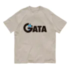 有明ガタァ商会のGATAロゴ【黒】 オーガニックコットンTシャツ