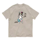 ビューン ワークスのミケ猫　フーニャ　ギタリスト オーガニックコットンTシャツ