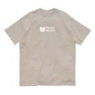 ミケネコロックの白猫と生きる オーガニックコットンTシャツ