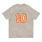 ハッピーピープル。のナンバーTシャツ。10。 Organic Cotton T-Shirt