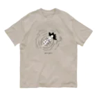 miyoshiの浮き輪ふわりくん（パイン・モノクロ） オーガニックコットンTシャツ