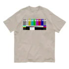 PALA's SHOP　cool、シュール、古風、和風、のGlobal Emergency Broadcast System Organic Cotton T-Shirt