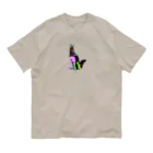 natsukitanitameのカラフルな犬 / colorfuldoggy オーガニックコットンTシャツ