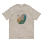 jikkuri kotokotoの夕暮れの海辺 Organic Cotton T-Shirt