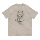 mkumakumaのおひとりにゃま オーガニックコットンTシャツ