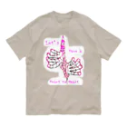 SASARiNS のHave a Heart to heart オーガニックコットンTシャツ