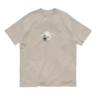 ポメラニアン×シーズーむーちゃんのポメシーむーちゃん目瞑り Organic Cotton T-Shirt