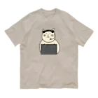 ＋Whimsyのコールセンターねこ Organic Cotton T-Shirt