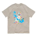 あふぐろ屋のペンキ猫（両面） Organic Cotton T-Shirt