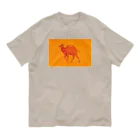 Torinomaの日向で嬉しい駱駝くん オーガニックコットンTシャツ