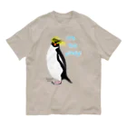 LalaHangeulのRockhopper penguin　(イワトビペンギン) オーガニックコットンTシャツ