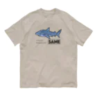 mincruのサメ図鑑_イタチザメ オーガニックコットンTシャツ