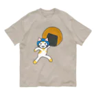 ヨープキャンが気になったのせんべいねこ Organic Cotton T-Shirt