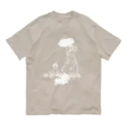 山形屋米店の白版＿クロード・モネ「日傘をさす女」 Organic Cotton T-Shirt