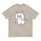 目つきの悪い猫＠いけやけいの踊るにゃんこ オーガニックコットンTシャツ