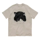 スナック半ばをすぎての睨みネコ, Organic Cotton T-Shirt