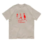 hilo tomula トムラ ヒロのGroup Collective Red Organic Cotton T-Shirt