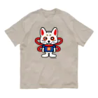 コマンドプラスのコマ犬のコマプラくん オーガニックコットンTシャツ