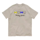 LOCO.AYAのこれ、スクラッチしない？ビリヤードデザイン。 オーガニックコットンTシャツ