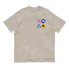 モノツクルヒト　Fuku～ふく～の馬標識 オーガニックコットンTシャツ