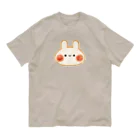 ＊momochy shop＊の食パンうさぎ オーガニックコットンTシャツ