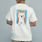 ukiukisakanaの窓からシロクマちゃん オーガニックコットンTシャツ